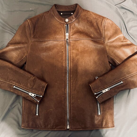 Coach F82825 Cow Leather jacket XS brown MSRP $1000 - Picture 8 of 8